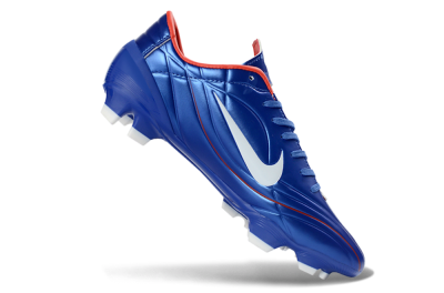 Men's Nike Mercurial Vapor R9 FG Firm Ground Low-Tops Football Boots - Blue/Crimson Red/White