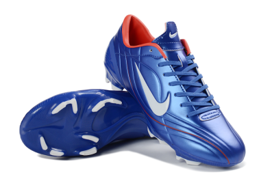 Men's Nike Mercurial Vapor R9 FG Firm Ground Low-Tops Football Boots - Blue/Crimson Red/White
