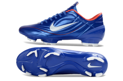 Men's Nike Mercurial Vapor R9 FG Firm Ground Low-Tops Football Boots - Blue/Crimson Red/White