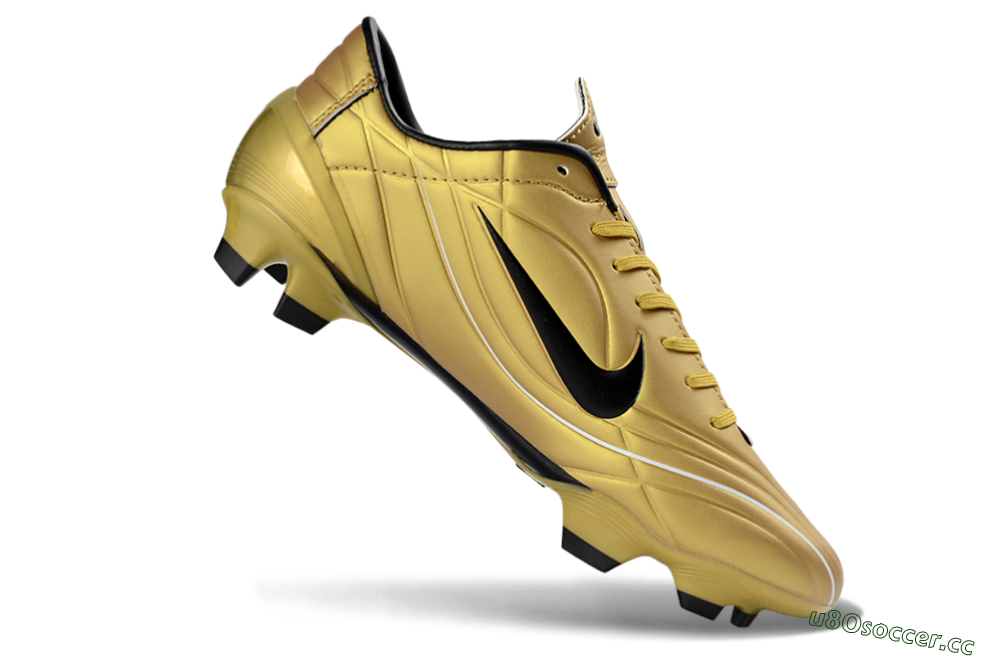 Men's Nike Mercurial Vapor R9 FG Firm Ground Low-Tops Football Boots - Gold/Stunning Gold/Classic Black 4