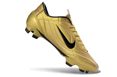 Men's Nike Mercurial Vapor R9 FG Firm Ground Low-Tops Football Boots - Gold/Stunning Gold/Classic Black