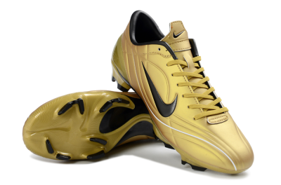 Men's Nike Mercurial Vapor R9 FG Firm Ground Low-Tops Football Boots - Gold/Stunning Gold/Classic Black