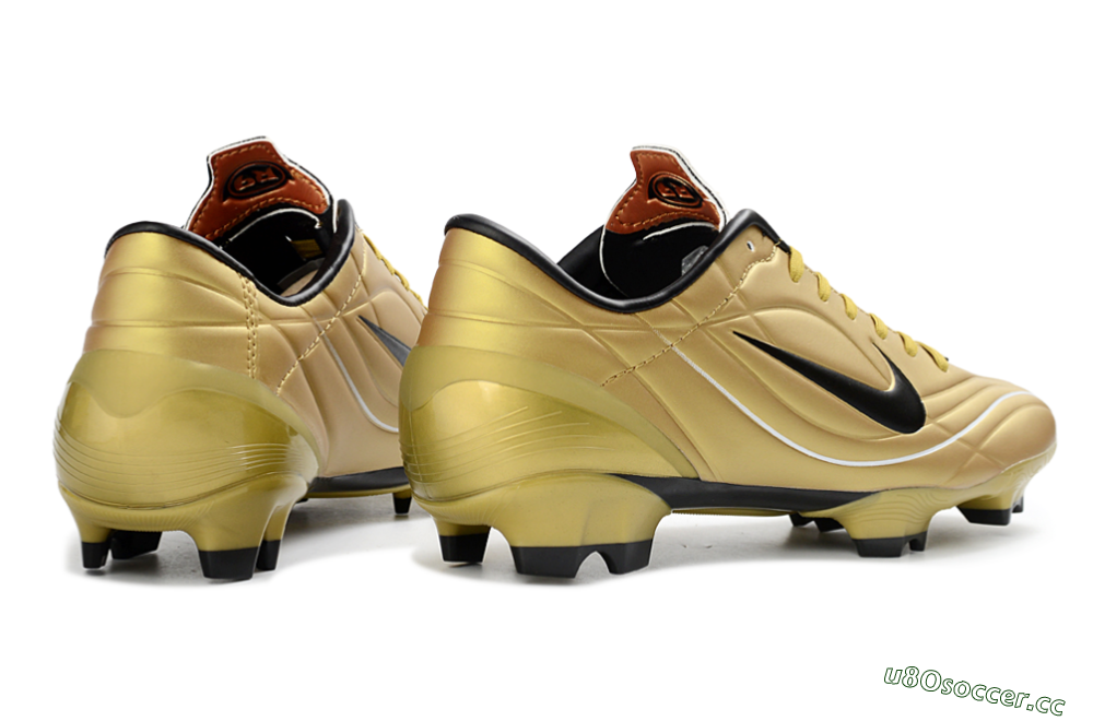 Men's Nike Mercurial Vapor R9 FG Firm Ground Low-Tops Football Boots - Gold/Stunning Gold/Classic Black 6