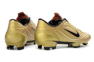 Men's Nike Mercurial Vapor R9 FG Firm Ground Low-Tops Football Boots - Gold/Stunning Gold/Classic Black