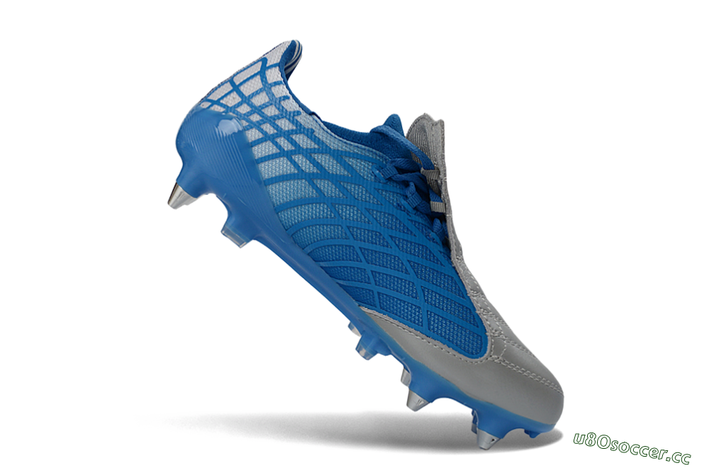 Unisex Adidas F50 Spider Elite SG Soft Ground Low-Tops Football Boots - Blue/Sky Blue/Steel Gray 4