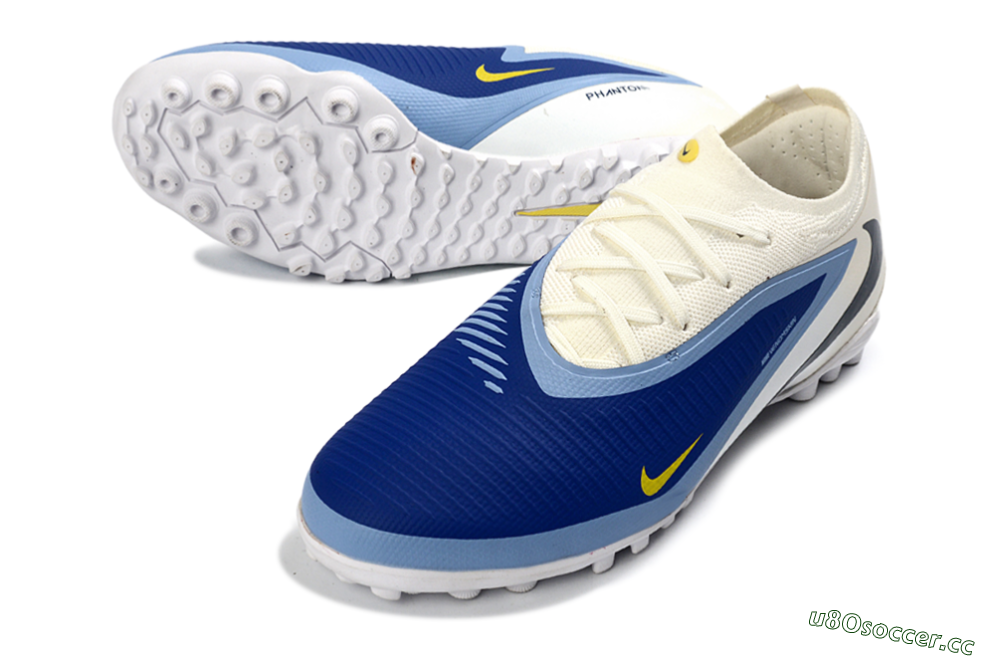 Unisex Nike Phantom 6 Elite Low TF Artificial Turf Low-Tops Football Shoes - Blue/Light Blue/Dark Blue 3