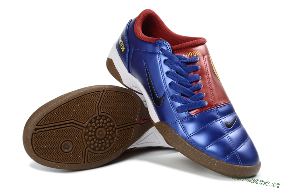 Men's Nike Total 90 III IC Indoor & Futsal Low-Tops Football Shoes - Blue/Rust/Golden 4