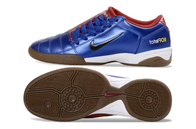 Men's Nike Total 90 III IC Indoor & Futsal Low-Tops Football Shoes - Blue/Rust/Golden