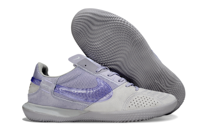 Unisex Nike Street Gato IC Indoor & Futsal Low-Tops Football Shoes - Purple/Lavender Mist/Silvery Gray
