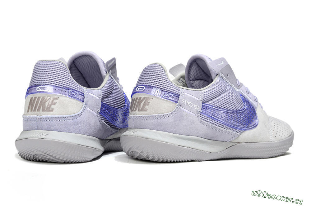 Unisex Nike Street Gato IC Indoor & Futsal Low-Tops Football Shoes - Purple/Lavender Mist/Silvery Gray 6