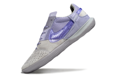 Unisex Nike Street Gato IC Indoor & Futsal Low-Tops Football Shoes - Purple/Lavender Mist/Silvery Gray