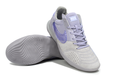 Unisex Nike Street Gato IC Indoor & Futsal Low-Tops Football Shoes - Purple/Lavender Mist/Silvery Gray