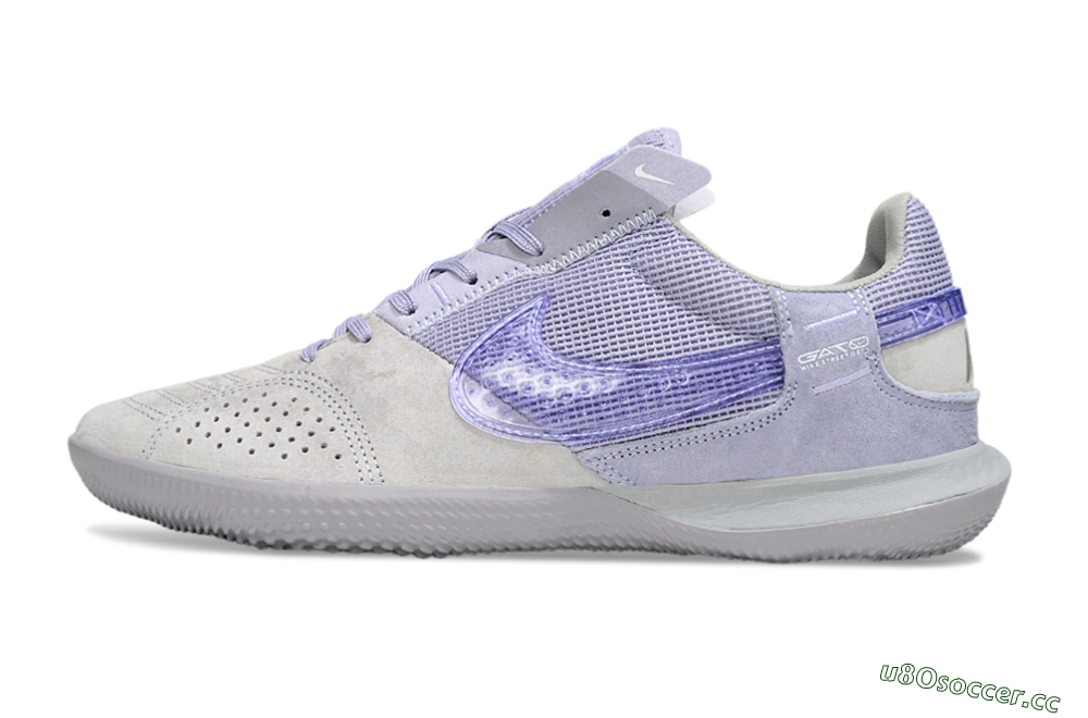 Unisex Nike Street Gato IC Indoor & Futsal Low-Tops Football Shoes - Purple/Lavender Mist/Silvery Gray 0