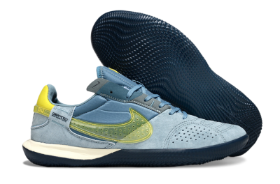 Unisex Nike Street Gato IC Indoor & Futsal Low-Tops Football Shoes - Blue/Soft Blue/Sunny Yellow