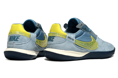 Unisex Nike Street Gato IC Indoor & Futsal Low-Tops Football Shoes - Blue/Soft Blue/Sunny Yellow