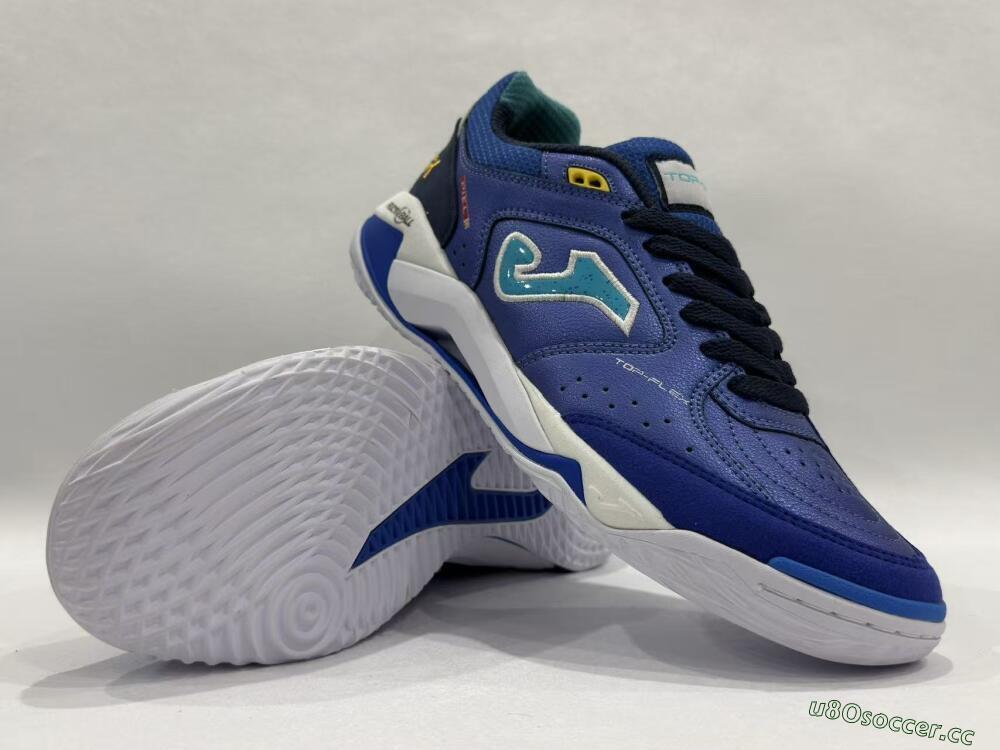 Men's Joma Top Flex IC Indoor & Futsal Low-Tops Football Shoes - Blue/Aqua Blue/Cobalt Blue