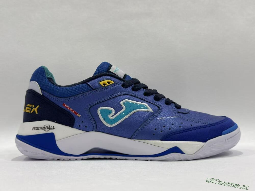 Men's Joma Top Flex IC Indoor & Futsal Low-Tops Football Shoes - Blue/Aqua Blue/Cobalt Blue