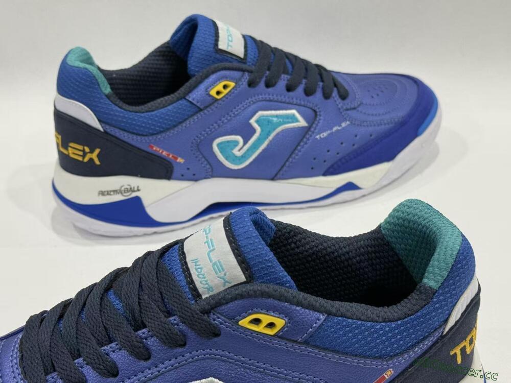Men's Joma Top Flex IC Indoor & Futsal Low-Tops Football Shoes - Blue/Aqua Blue/Cobalt Blue