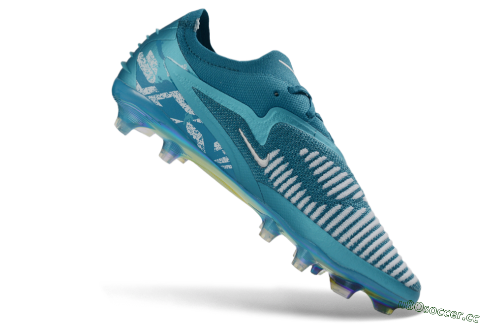 Unisex Nike Phantom 6 Elite Low FG Firm Ground Low-Tops Football Boots - Teal/Oceanic Teal/Silver Mist 4