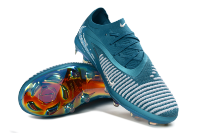 Unisex Nike Phantom 6 Elite Low FG Firm Ground Low-Tops Football Boots - Teal/Oceanic Teal/Silver Mist