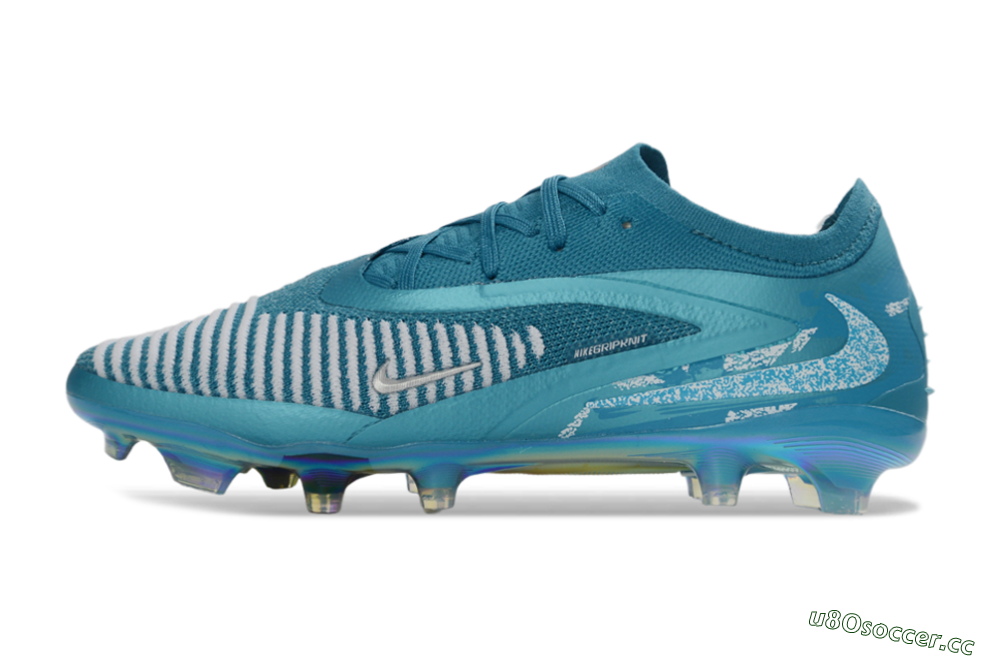 Unisex Nike Phantom 6 Elite Low FG Firm Ground Low-Tops Football Boots - Teal/Oceanic Teal/Silver Mist 0