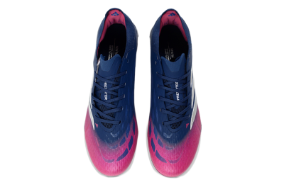 Unisex Adidas Predator 26 Elite FG Firm Ground Low-Tops Football Boots - Navy/Electric Pink/Deep Blue