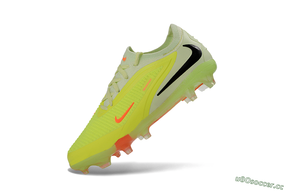 Kids Nike Phantom 6 Elite Low FG Firm Ground Low-Tops Football Boots - Yellow/Neon Green/Fluorescent Orange 4