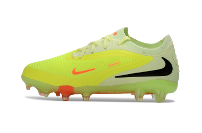 Kids Nike Phantom 6 Elite Low FG Firm Ground Low-Tops Football Boots - Yellow/Neon Green/Fluorescent Orange