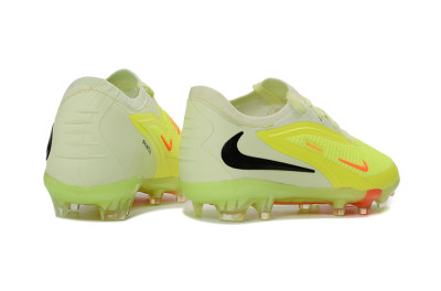 Kids Nike Phantom 6 Elite Low FG Firm Ground Low-Tops Football Boots - Yellow/Neon Green/Fluorescent Orange