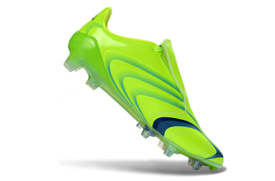 Men's Adidas F50 Elite FG Firm Ground Low-Tops Football Boots - Green/Electric Green/Blue Accent