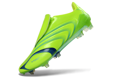 Men's Adidas F50 Elite FG Firm Ground Low-Tops Football Boots - Green/Electric Green/Blue Accent