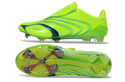 Men's Adidas F50 Elite FG Firm Ground Low-Tops Football Boots - Green/Electric Green/Blue Accent