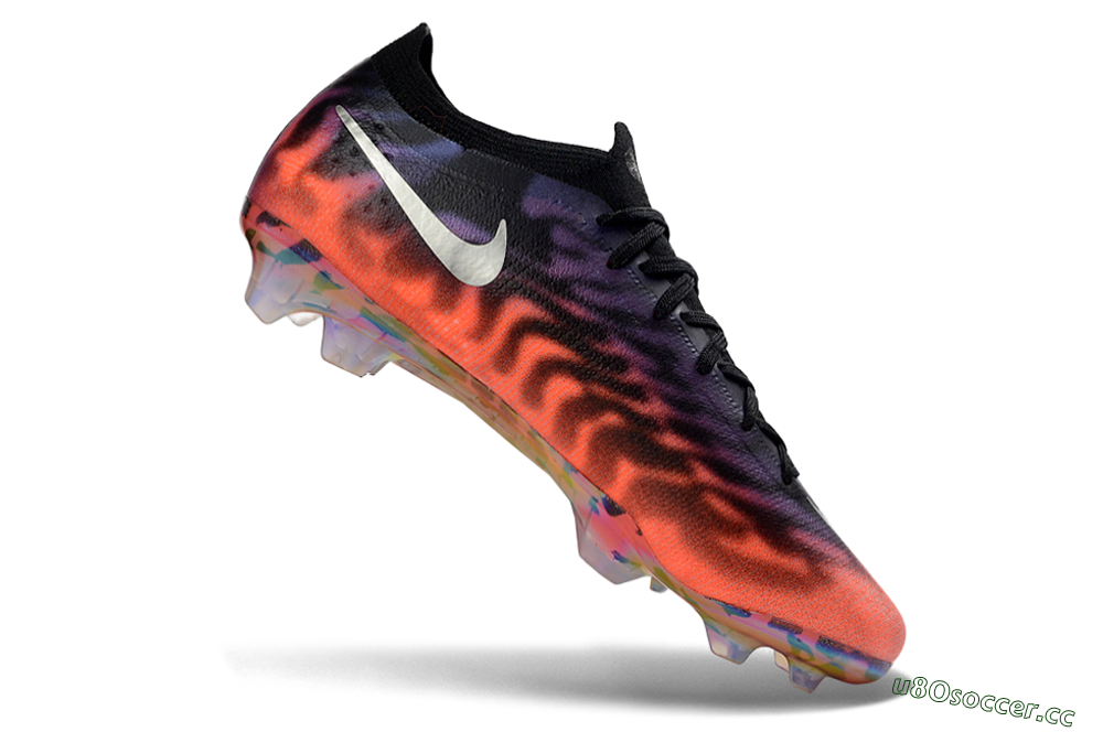 Unisex Nike Air Zoom Mercurial Vapor 16 Elite FG Firm Ground Low-Tops Football Boots - Orange/Fiery Sunset/Abyssal Blue 4
