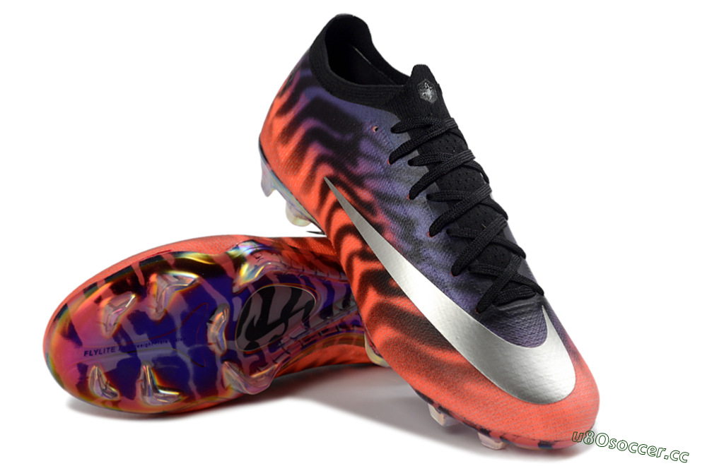 Unisex Nike Air Zoom Mercurial Vapor 16 Elite FG Firm Ground Low-Tops Football Boots - Orange/Fiery Sunset/Abyssal Blue 3