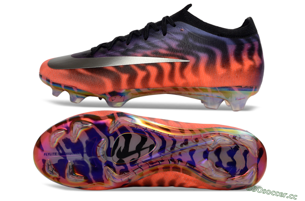 Unisex Nike Air Zoom Mercurial Vapor 16 Elite FG Firm Ground Low-Tops Football Boots - Orange/Fiery Sunset/Abyssal Blue 1
