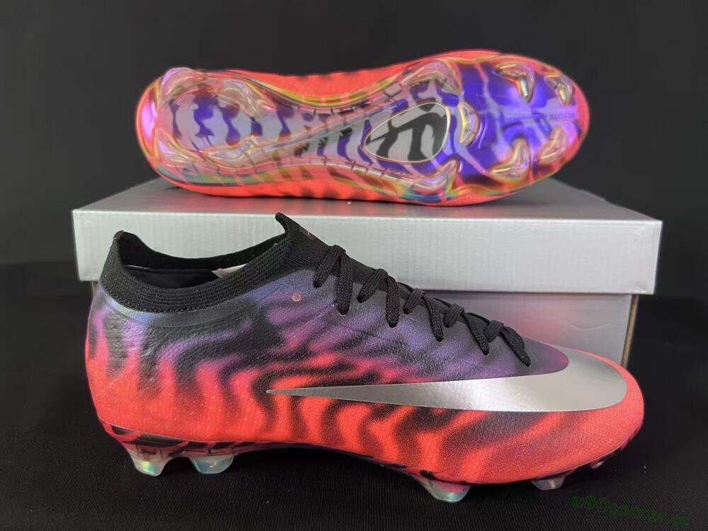 Unisex Nike Air Zoom Mercurial Vapor 16 Elite FG Firm Ground Low-Tops Football Boots - Orange/Fiery Sunset/Abyssal Blue