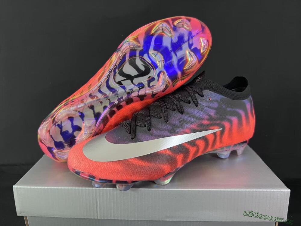 Unisex Nike Air Zoom Mercurial Vapor 16 Elite FG Firm Ground Low-Tops Football Boots - Orange/Fiery Sunset/Abyssal Blue