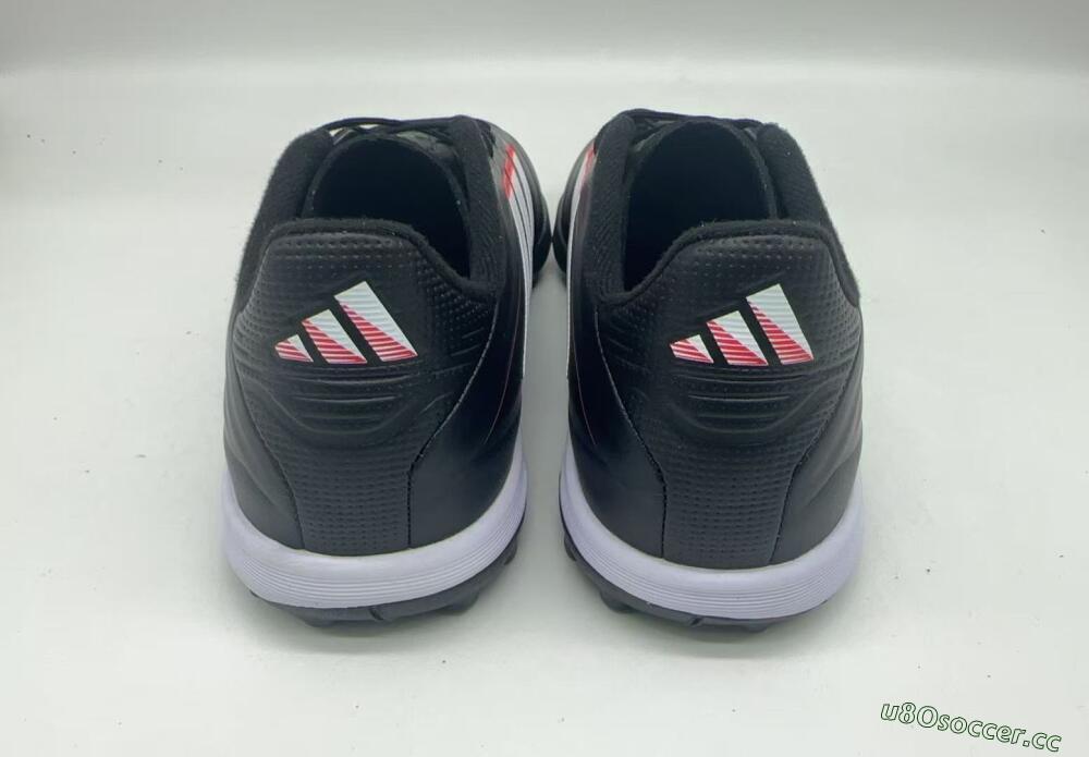 Men's Adidas Copa Pure 2+ Elite TF Artificial Turf Low-Tops Football Shoes - Black/White/Crimson