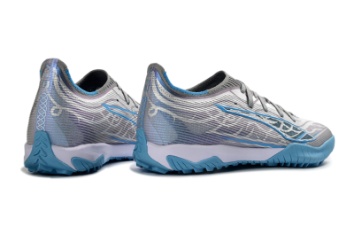 Men's Puma Ultra Ultimate TF Artificial Turf Low-Tops Football Shoes - Gray/Sky Blue/Silver