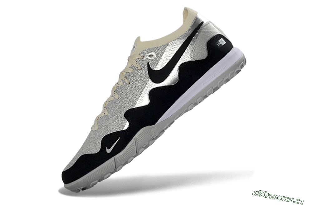 Men's Patta United x Nike Air Zoom Mercurial Vapor 16 Elite TF Artificial Turf Low-Tops Football Shoes - Silver/Black/Silver 5