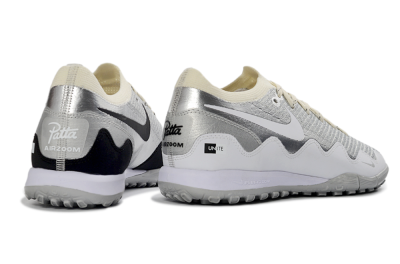 Men's Patta United x Nike Air Zoom Mercurial Vapor 16 Elite TF Artificial Turf Low-Tops Football Shoes - Silver/Black/Silver