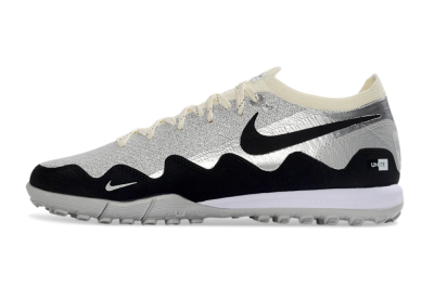 Men's Patta United x Nike Air Zoom Mercurial Vapor 16 Elite TF Artificial Turf Low-Tops Football Shoes - Silver/Black/Silver