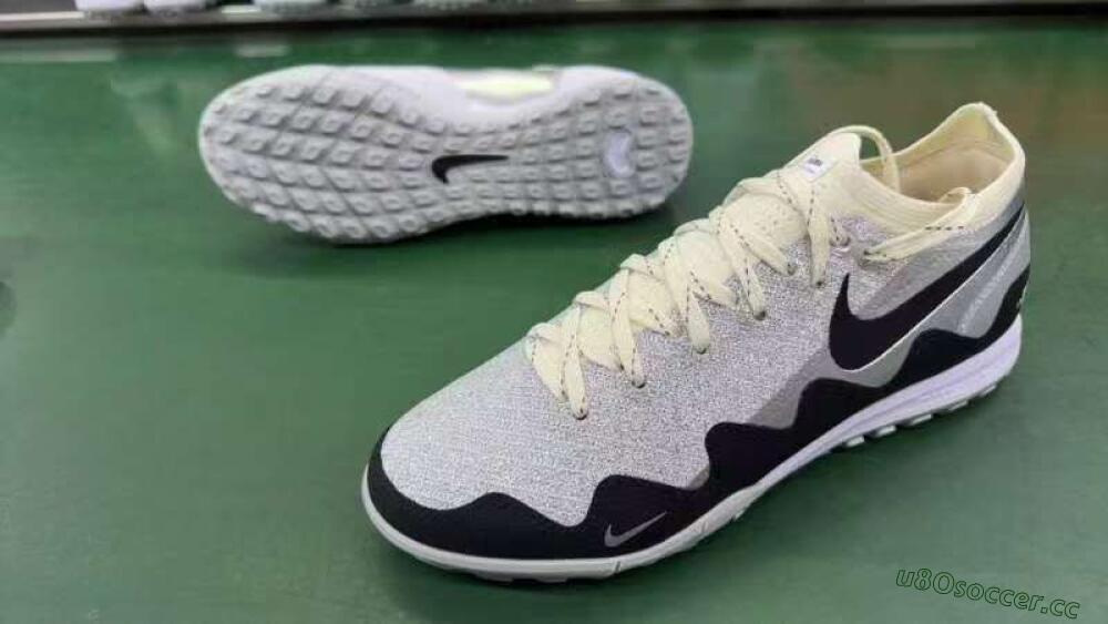 Men's Patta United x Nike Air Zoom Mercurial Vapor 16 Elite TF Artificial Turf Low-Tops Football Shoes - Silver/Black/Silver