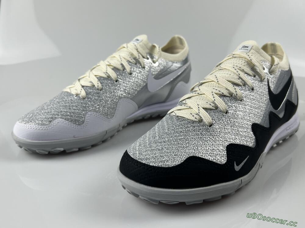 Men's Patta United x Nike Air Zoom Mercurial Vapor 16 Elite TF Artificial Turf Low-Tops Football Shoes - Silver/Black/Silver