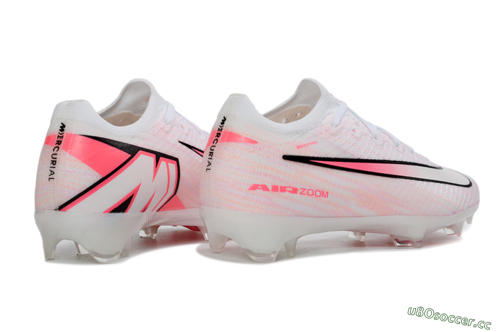 Unisex Nike Air Zoom Mercurial Vapor 16 Elite FG Firm Ground Low-Tops Football Boots - Pink/Electro Pink/Snow White 6