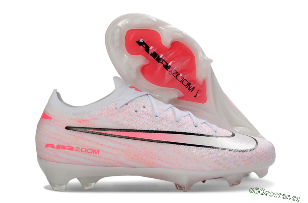 Unisex Nike Air Zoom Mercurial Vapor 16 Elite FG Firm Ground Low-Tops Football Boots - Pink/Electro Pink/Snow White 2