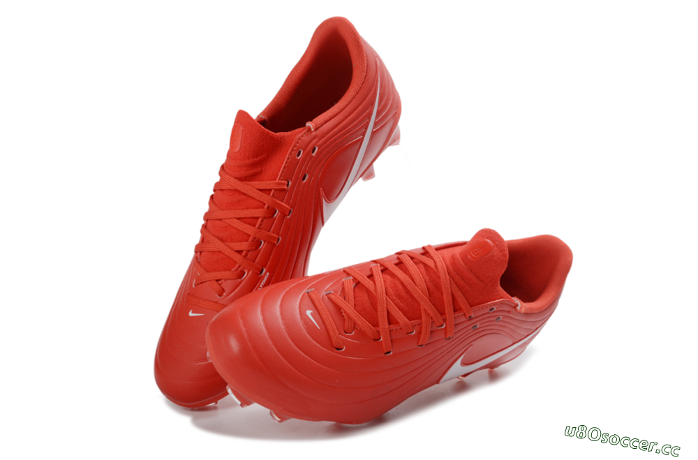 Unisex Nike Tiempo Legend 11 Elite FG Firm Ground Low-Tops Football Boots - Red/Fiery Red/White 3