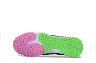 Men's Puma Future 8 Ultimate TF Artificial Turf Low-Tops Football Shoes - Green/Pink Blast/Deep Blue