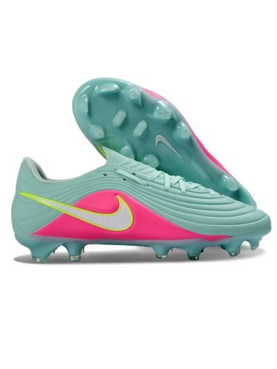 Men's Nike Tiempo Legend 11 Elite FG Firm Ground Low-Tops Football Boots - Aqua/Neon Pink/Lime Green