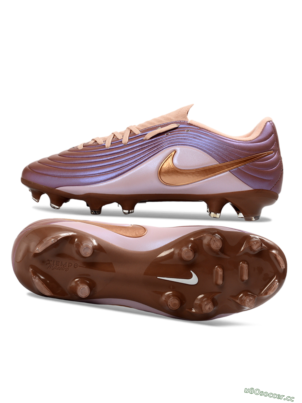 Men's Nike Tiempo Legend 11 Elite FG Firm Ground Low-Tops Football Boots - Bronze/Rose Gold/Soft Pink 1